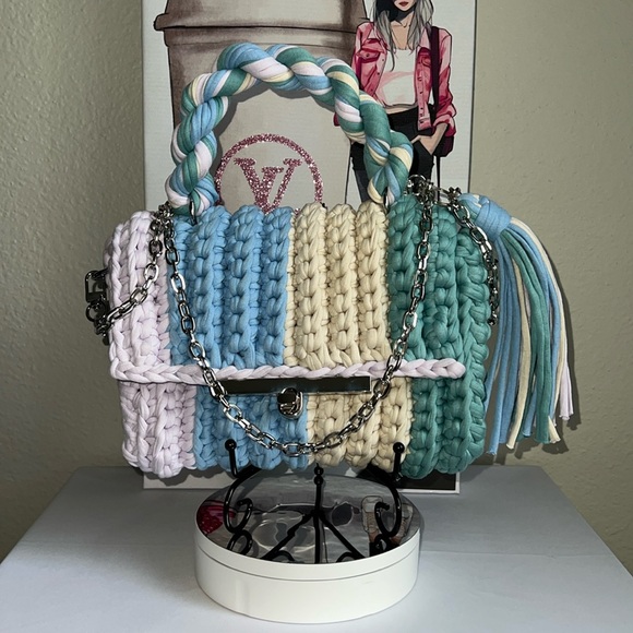 Hand Crafted Other - Hand Crafted Multi Color Crossbody Bag